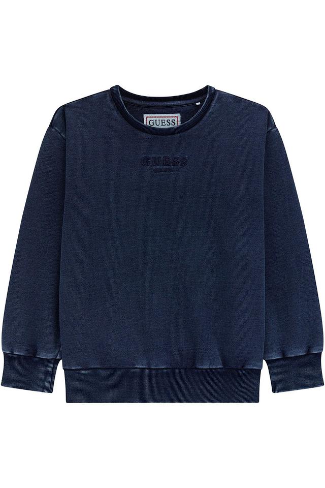 Джемпер Guess синий с логотипом