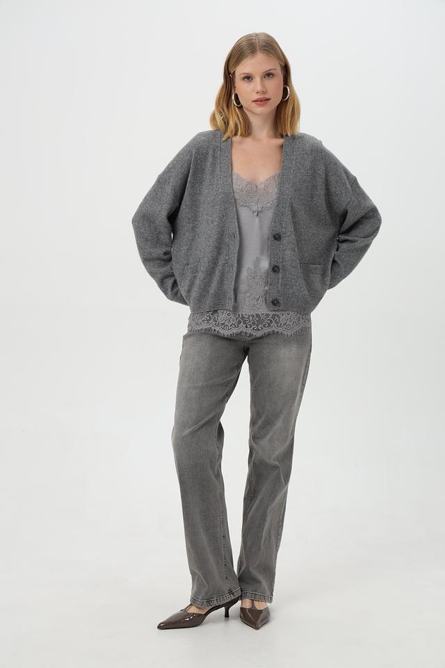 Джинсы MORE and MORE серые