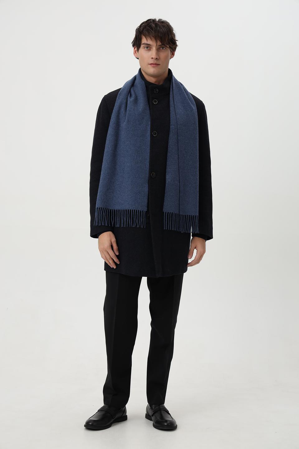 Шарф Bugatti однотонный синий