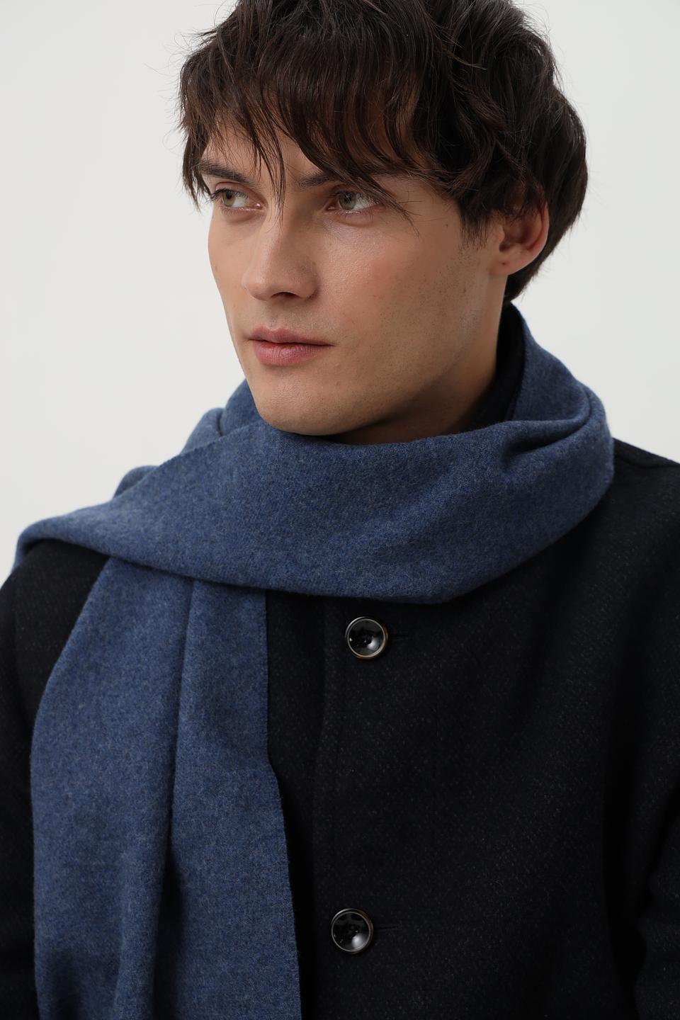 Шарф Bugatti однотонный синий