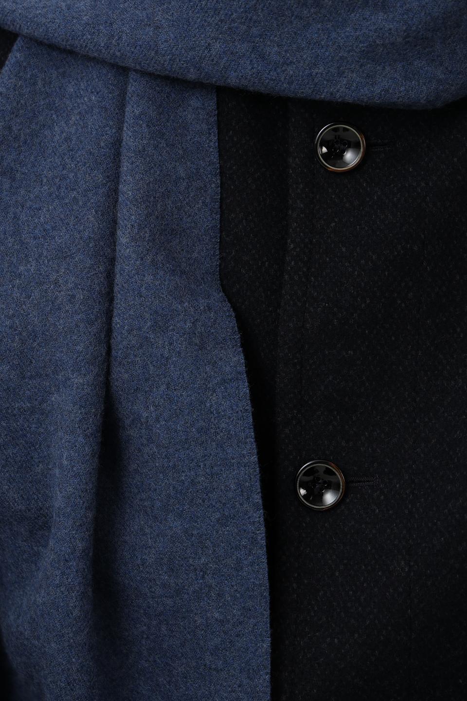 Шарф Bugatti однотонный синий