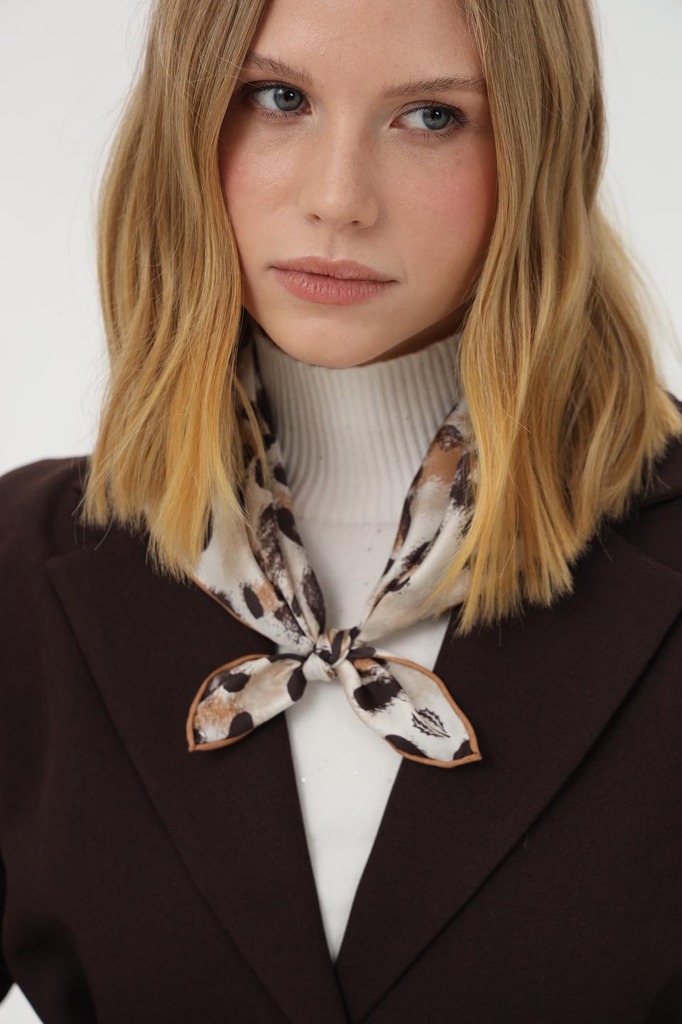 Платок Fraas с леопардовым принтом