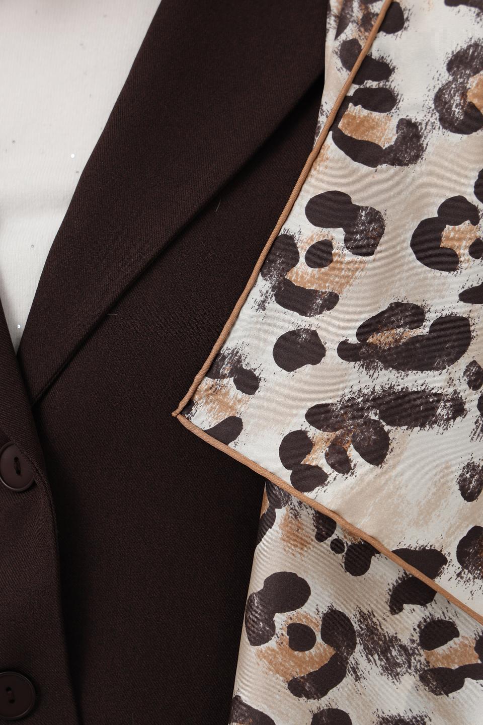 Платок Fraas с леопардовым принтом