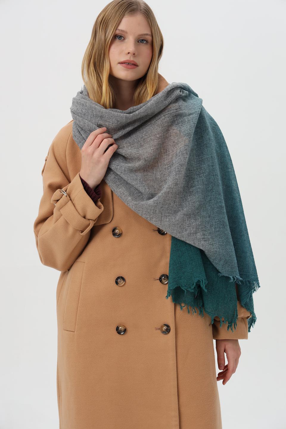 Шарф Fraas градиентный зелёный