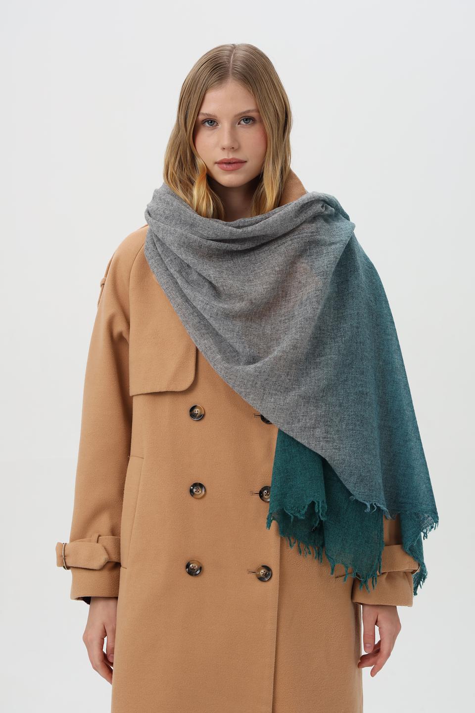 Шарф Fraas градиентный зелёный