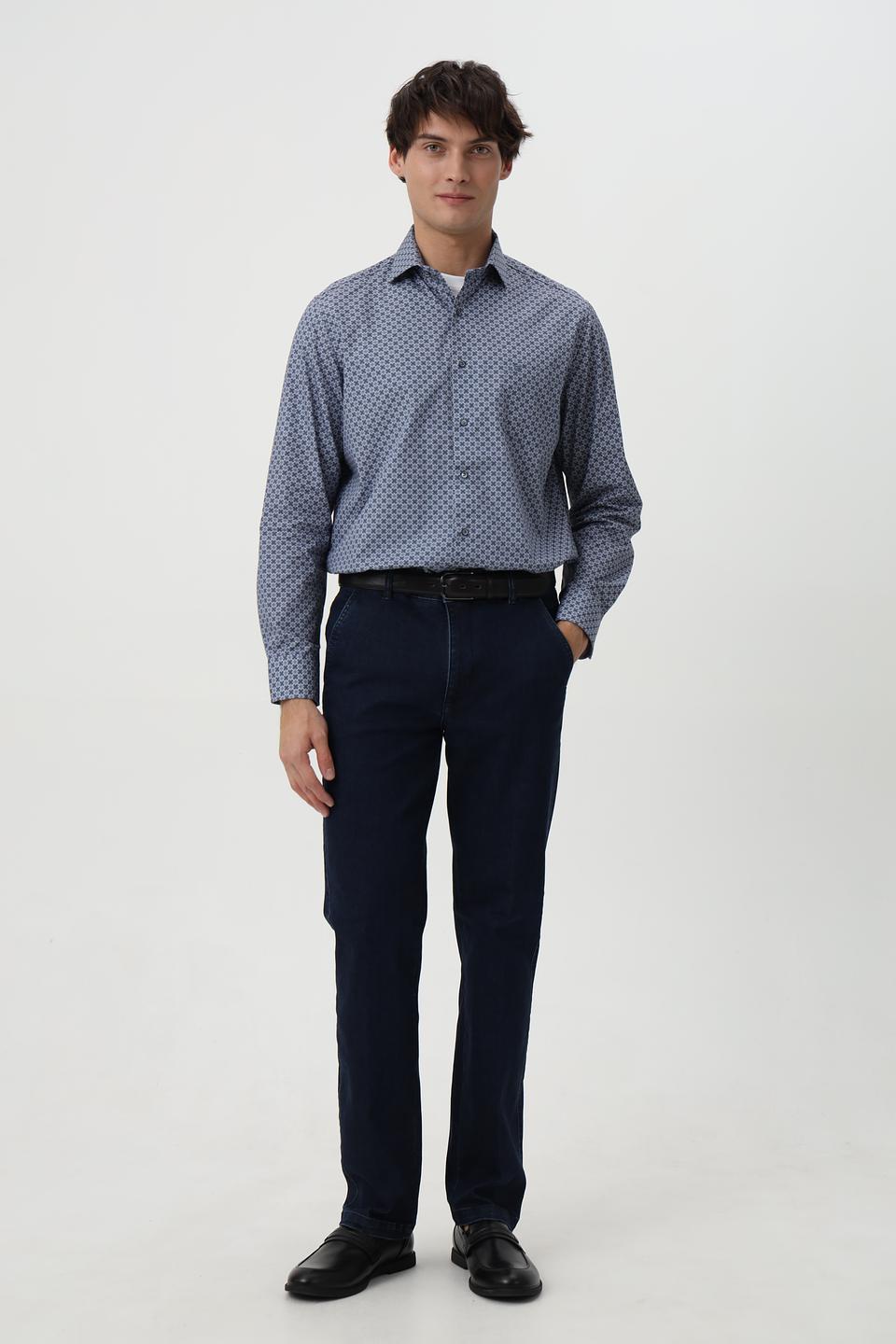 Рубашка Casa Moda с геометрическим принтом