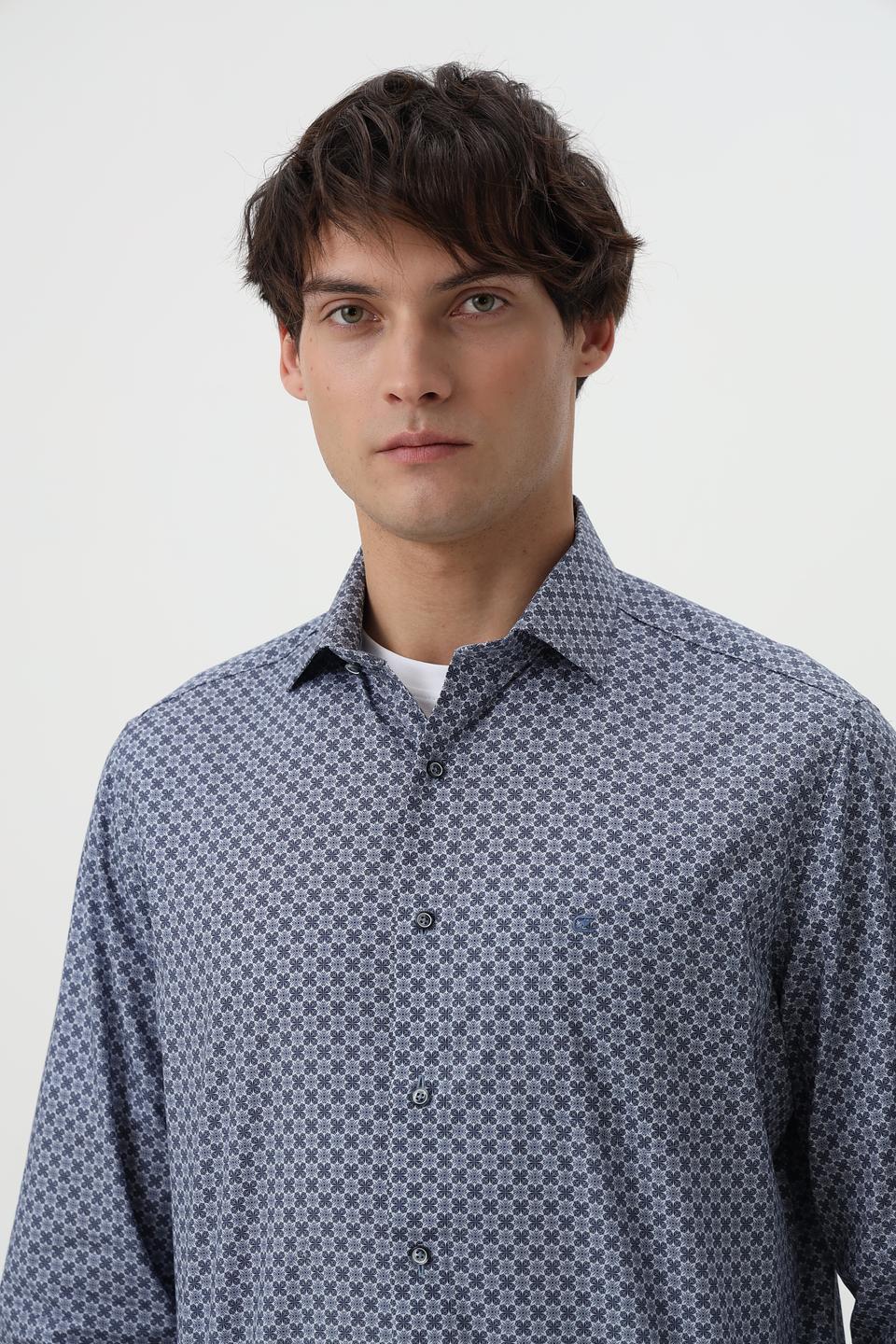 Рубашка Casa Moda с геометрическим принтом