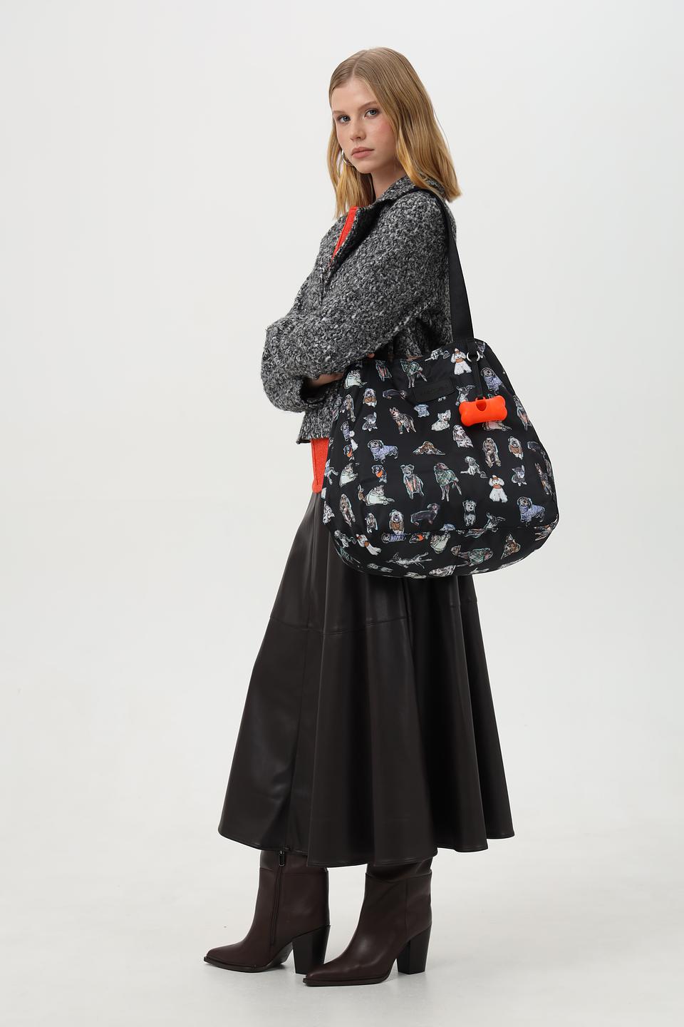 Сумка Marc Cain с принтом собак