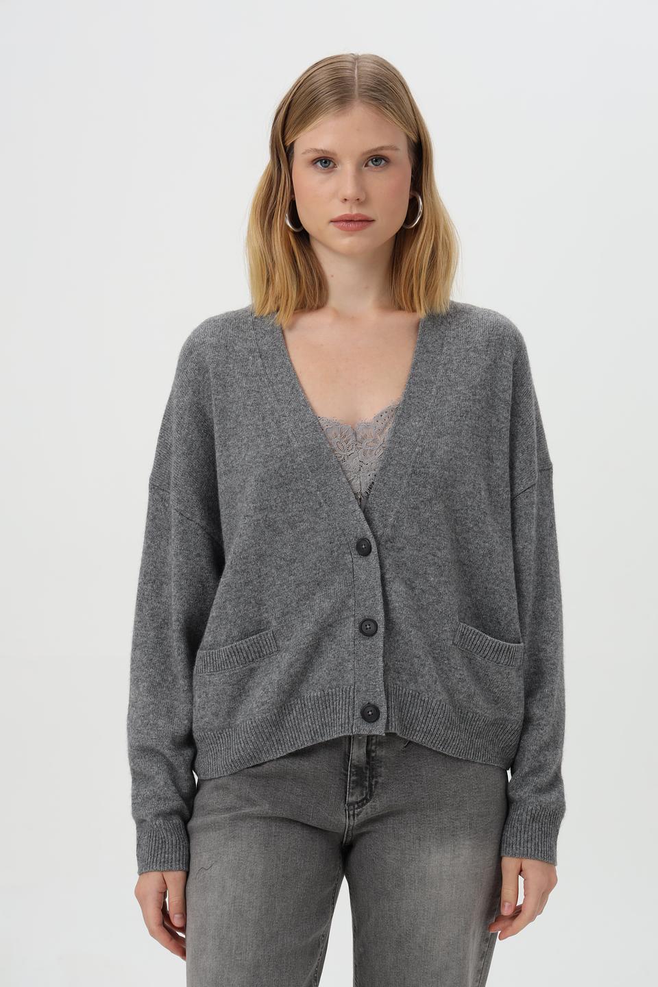 Жакет Oui женский серый