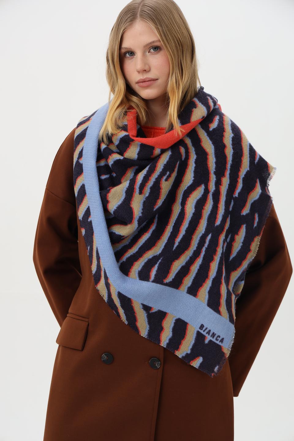 Шарф Bianca с тигровым принтом