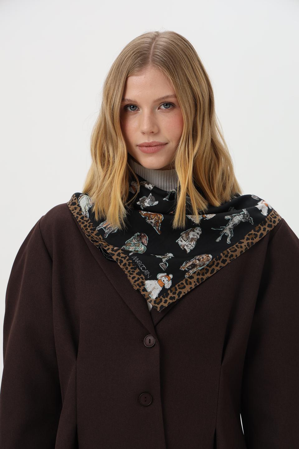 Платок Marc Cain с принтом