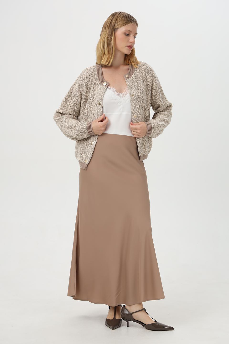 Юбка Monari плиссированная бежевая