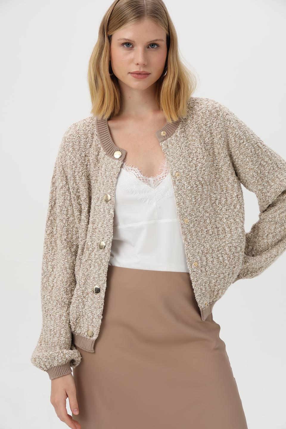 Жакет Monari вязаный бежевый