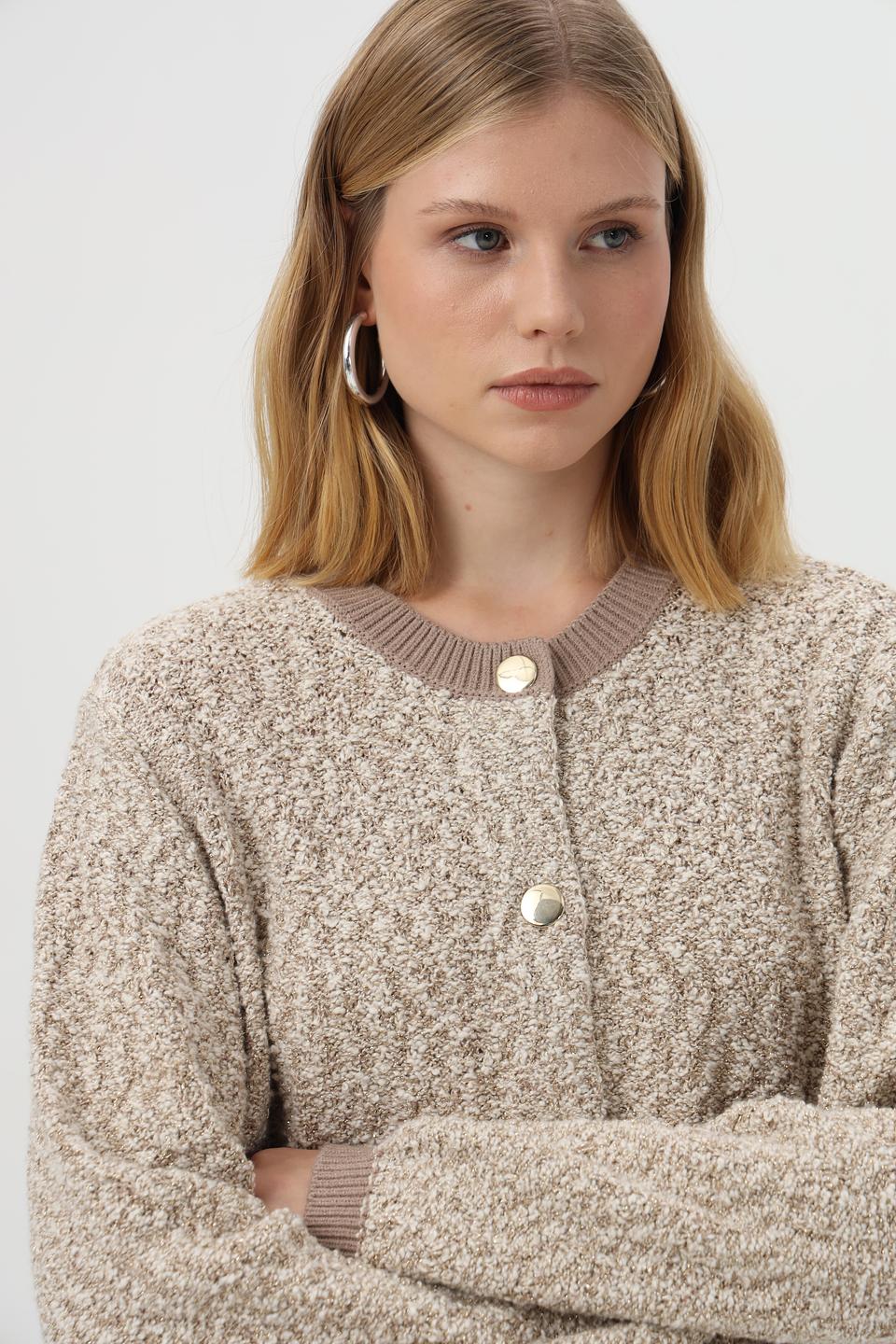 Жакет Monari вязаный бежевый