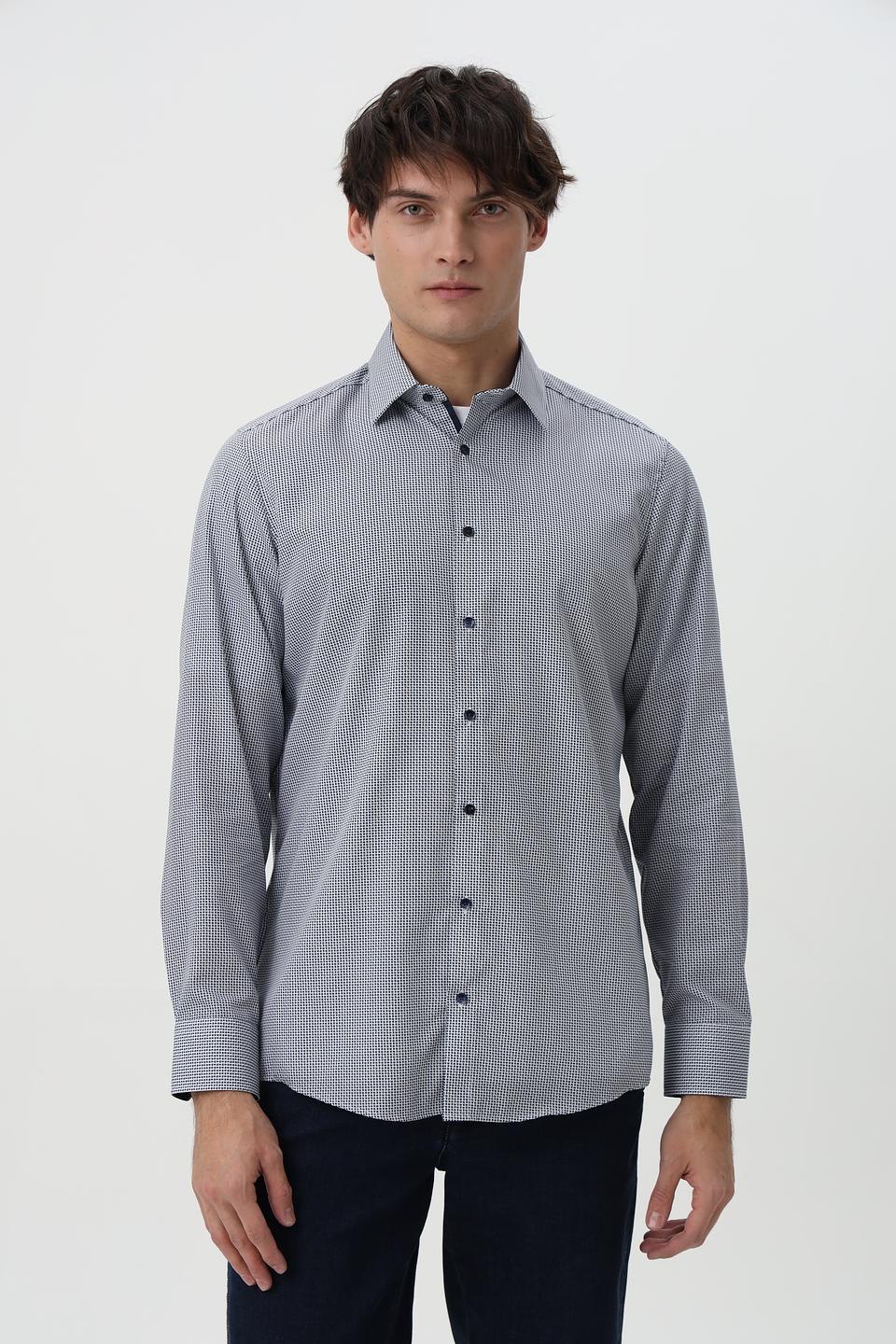 Рубашка Venti в клетку с длинным рукавом