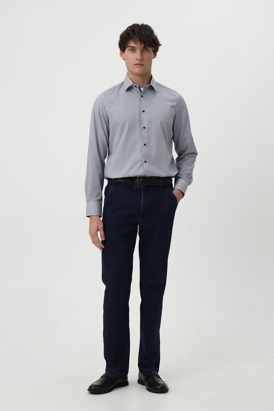 Рубашка Venti в клетку с длинным рукавом