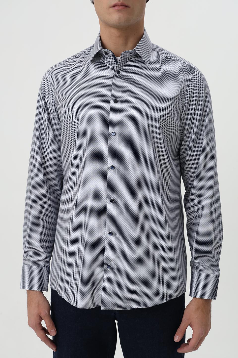 Рубашка Venti в клетку с длинным рукавом
