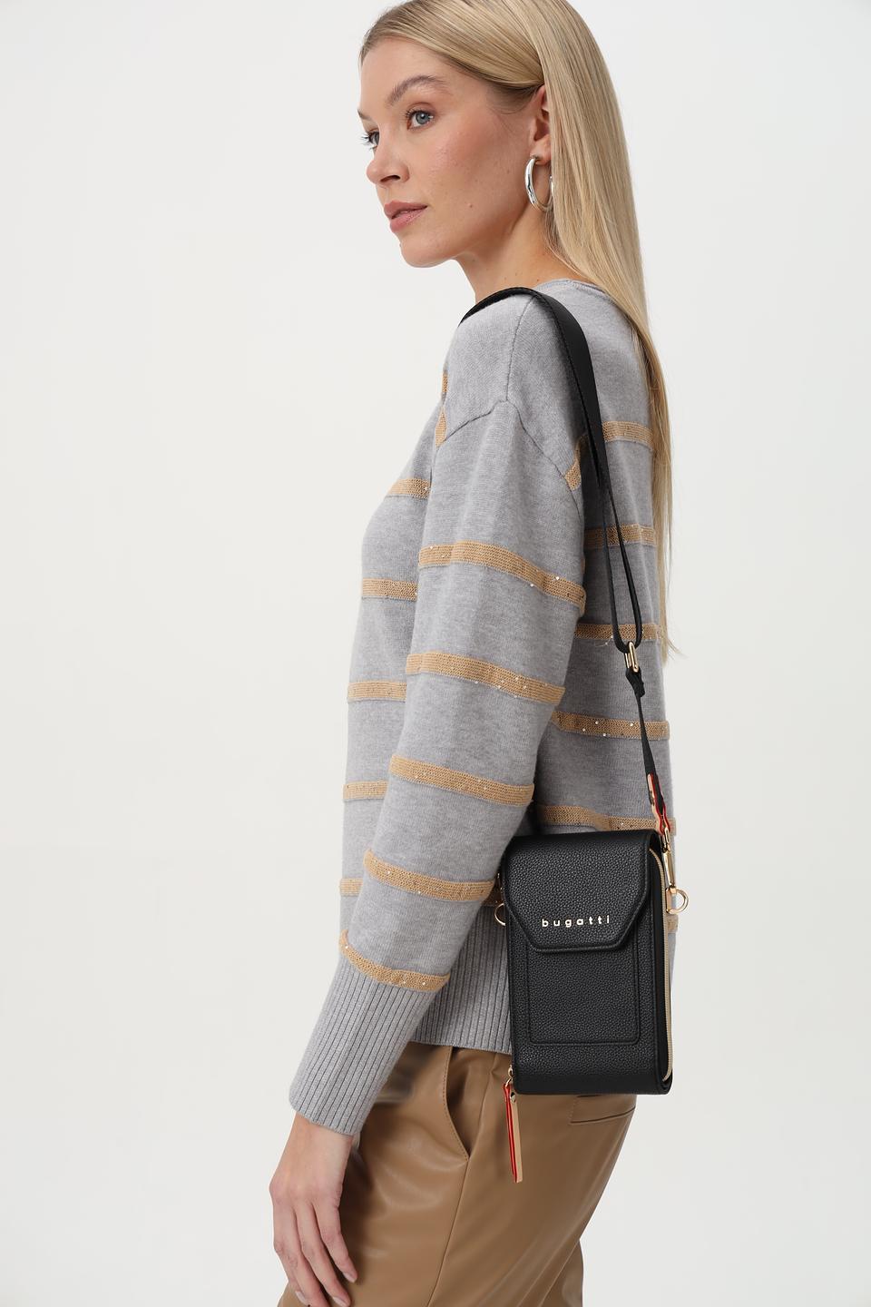 Сумка кросс-боди Bugatti чёрная