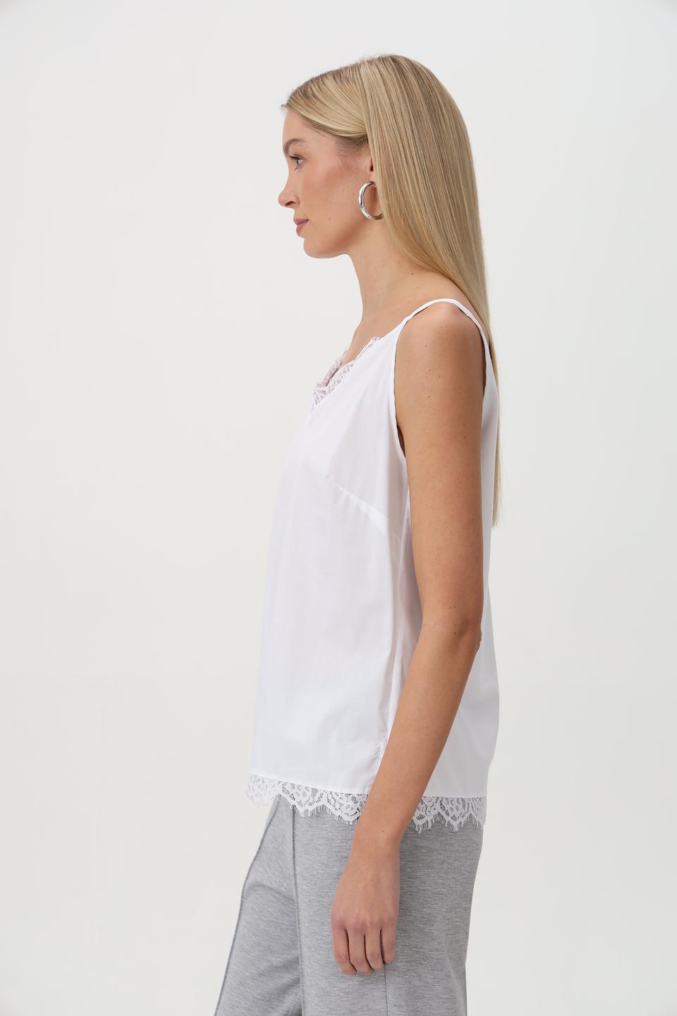 Топ на бретельках Just Valeri с кружевом