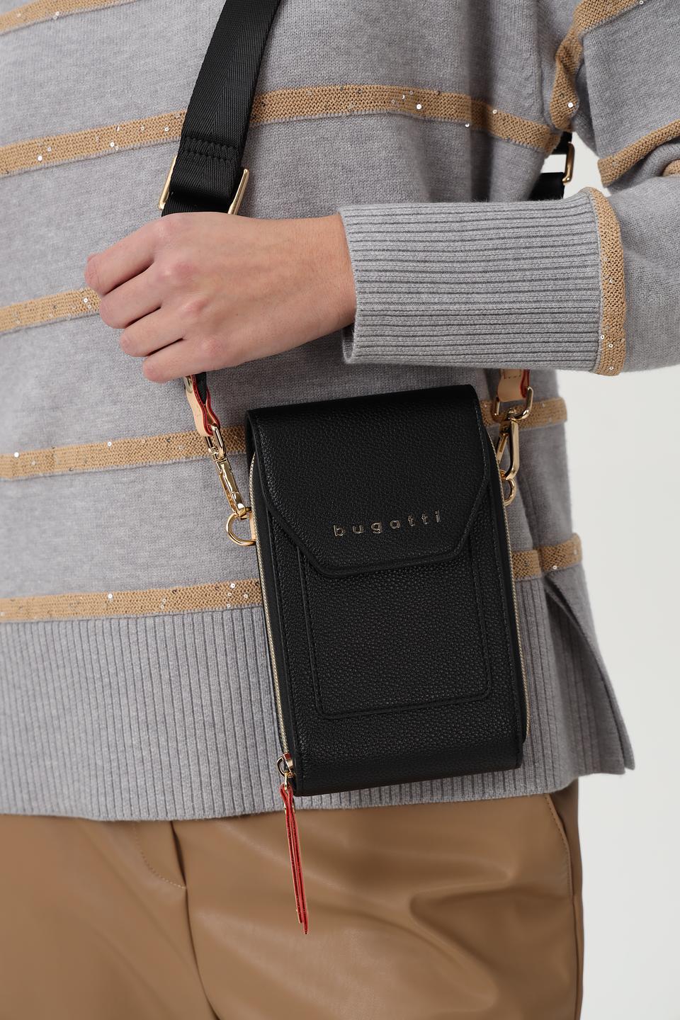 Сумка кросс-боди Bugatti чёрная