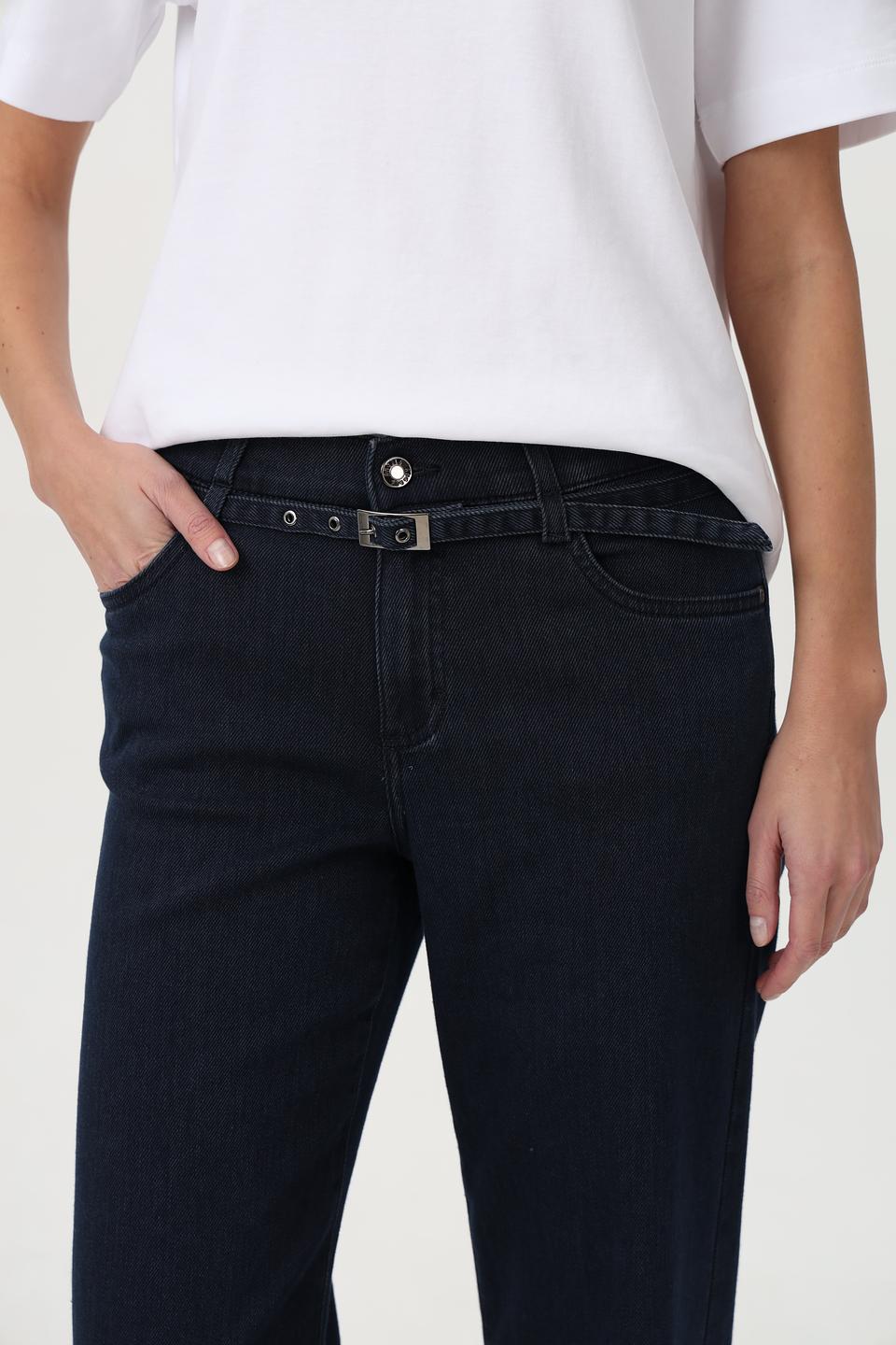 Джинсы Angels прямого кроя, темно-синие