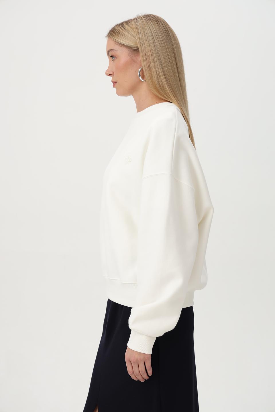 Пуловер Rich and Royal молочный