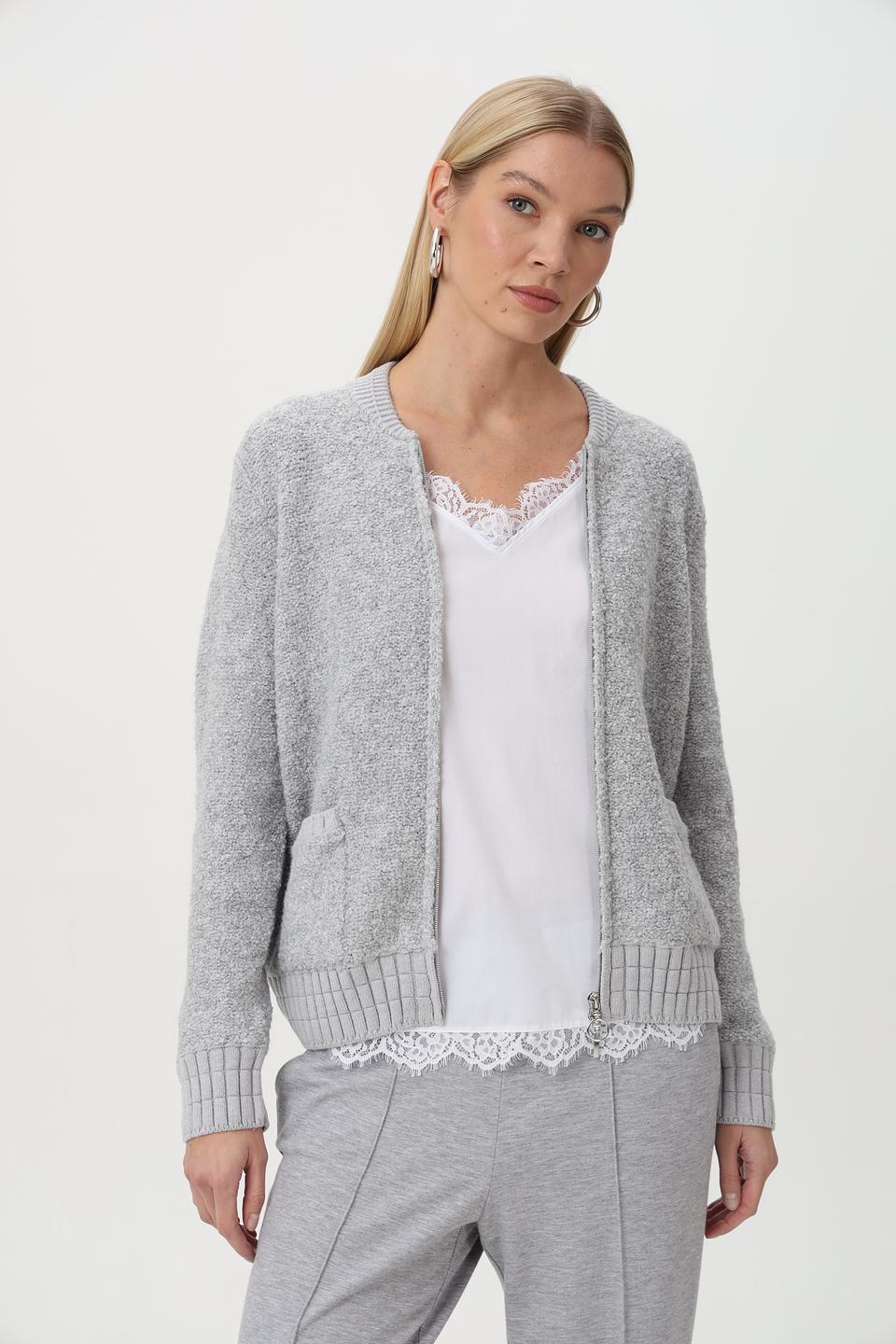 Жакет Olsen серый с застежкой