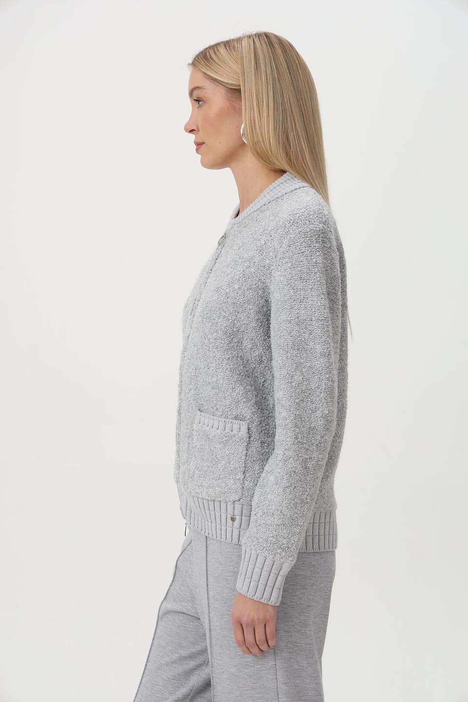 Жакет Olsen серый с застежкой