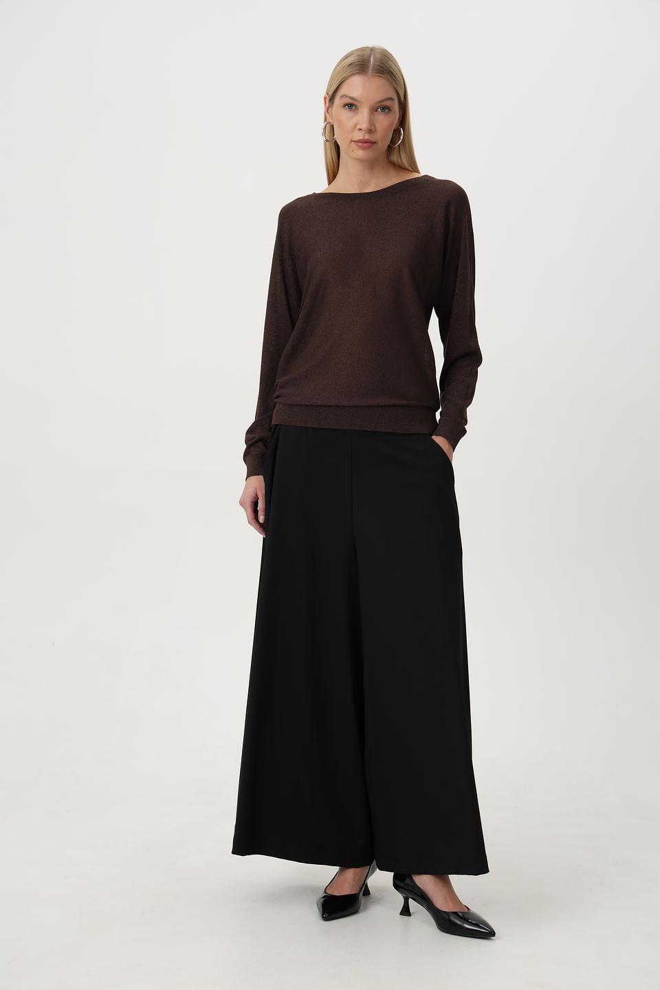 Пуловер Betty Barclay с лодочкой коричневый