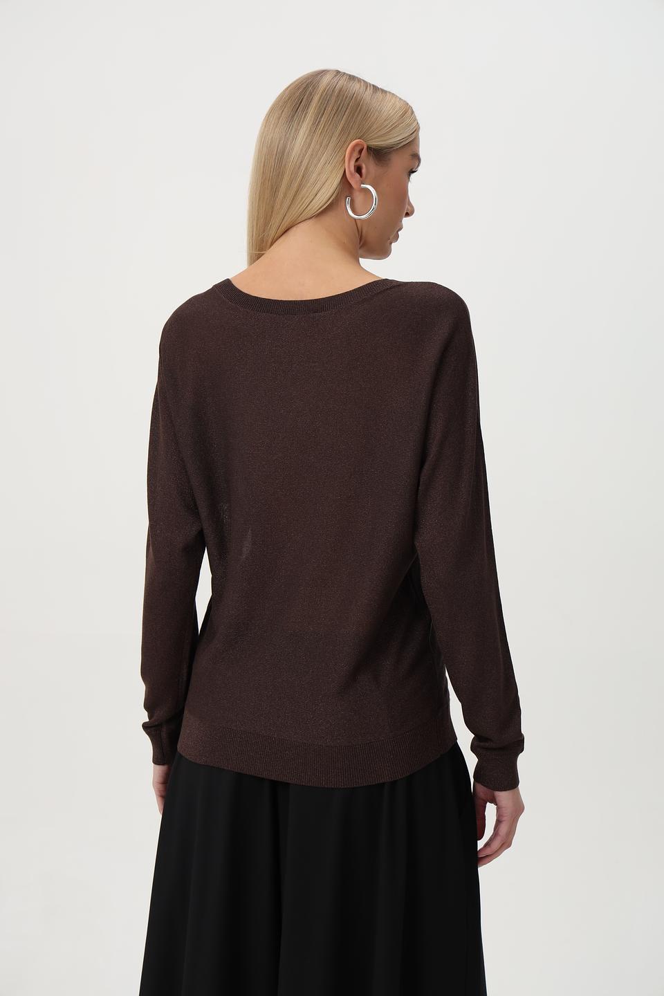 Пуловер Betty Barclay с лодочкой коричневый