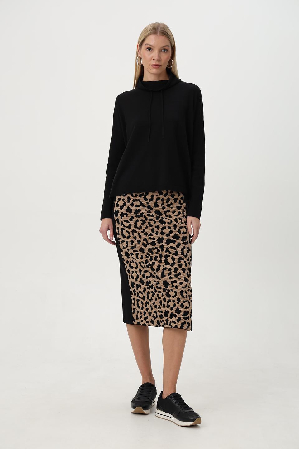 Юбка Marc Cain Sports с леопардовым принтом