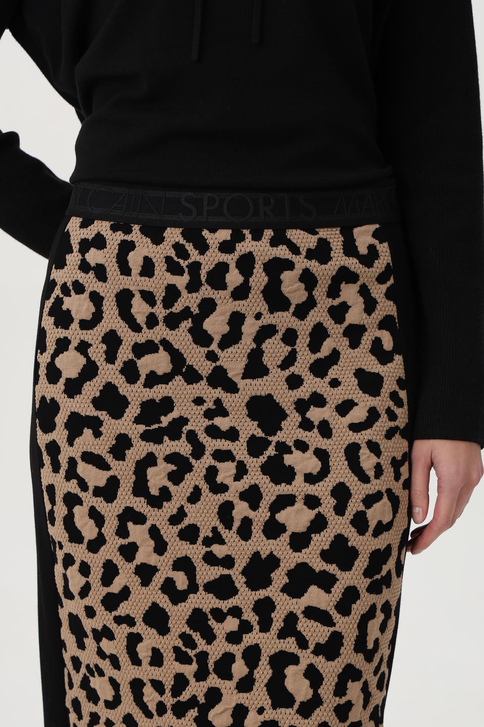 Юбка Marc Cain Sports с леопардовым принтом