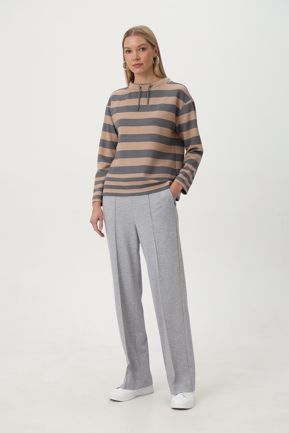 Пуловер Barbara Lebek в полоску