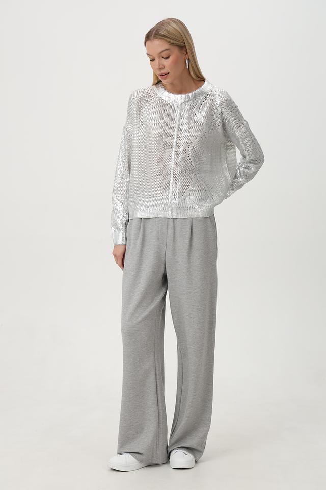 Брюки палаццо Broadway серые