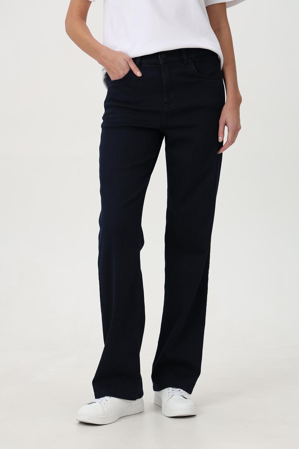 Джинсы Angels прямого кроя тёмно-синие