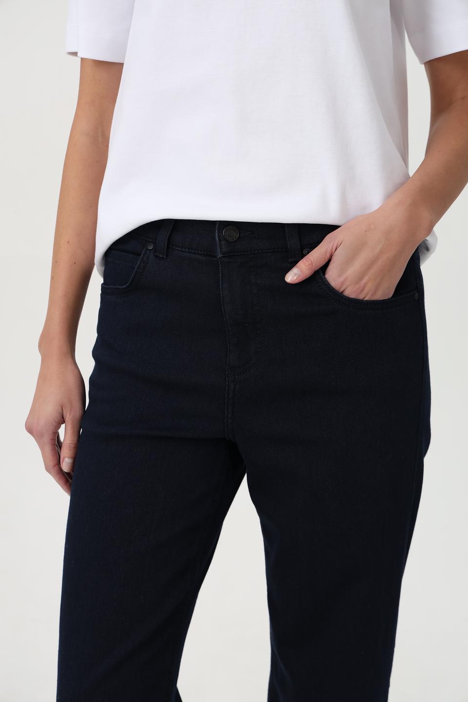 Джинсы Angels прямого кроя тёмно-синие