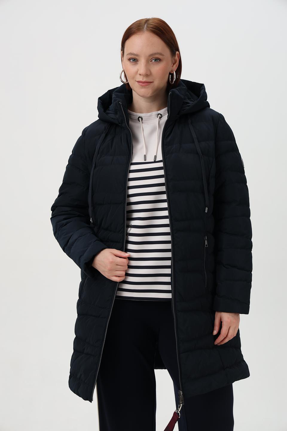 Пальто Barbara Lebek стеганое черное