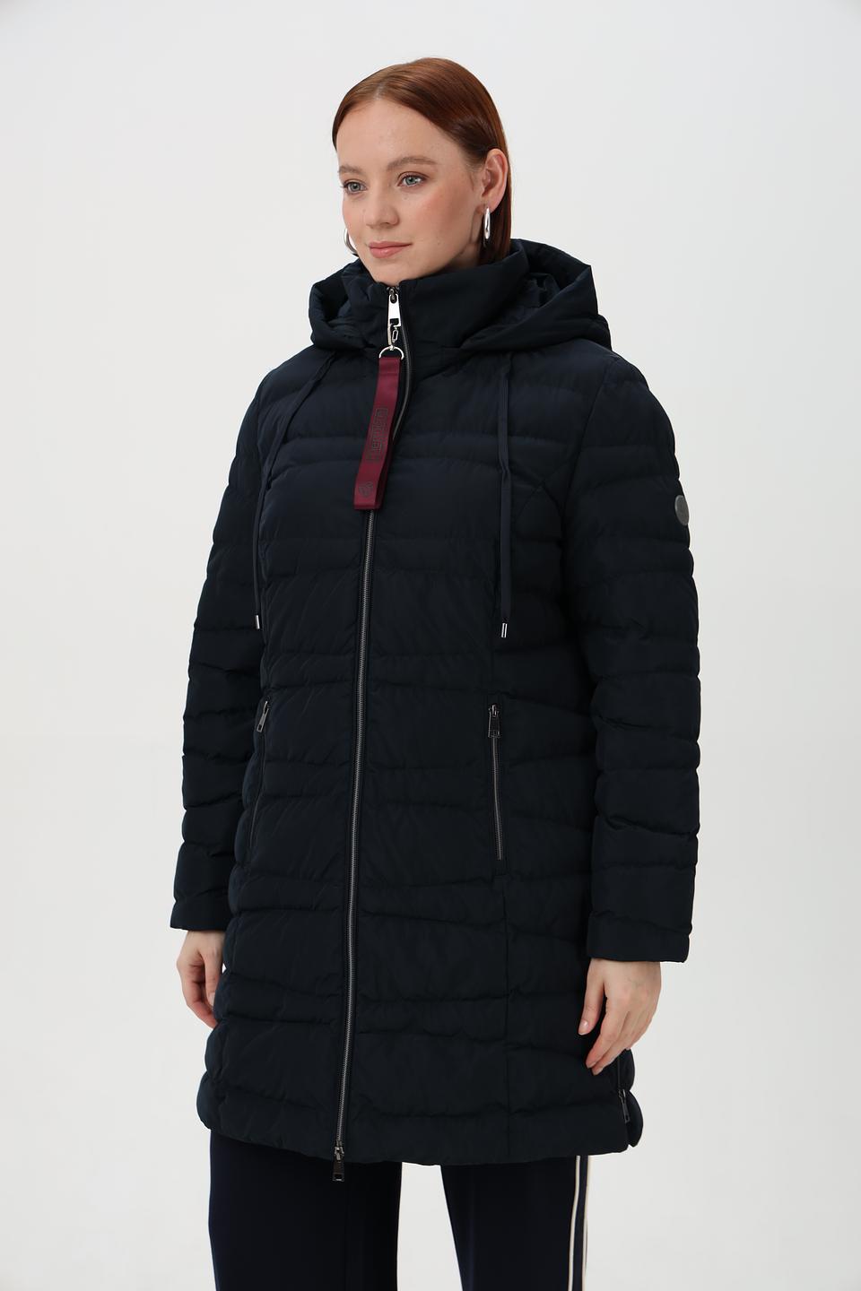 Пальто Barbara Lebek стеганое черное