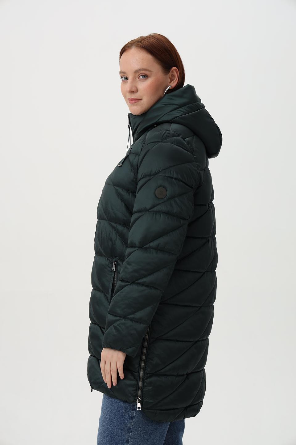 Куртка Lebek стеганая тёмно-зелёная