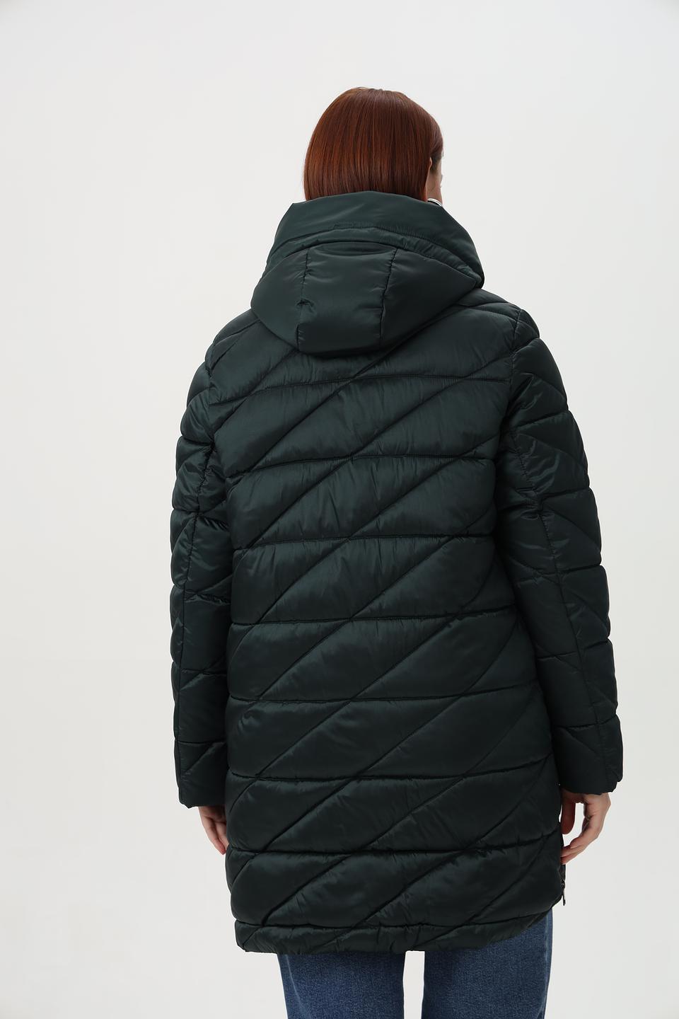 Куртка Lebek стеганая тёмно-зелёная
