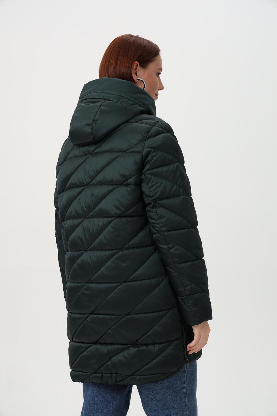 Куртка Lebek стеганая тёмно-зелёная