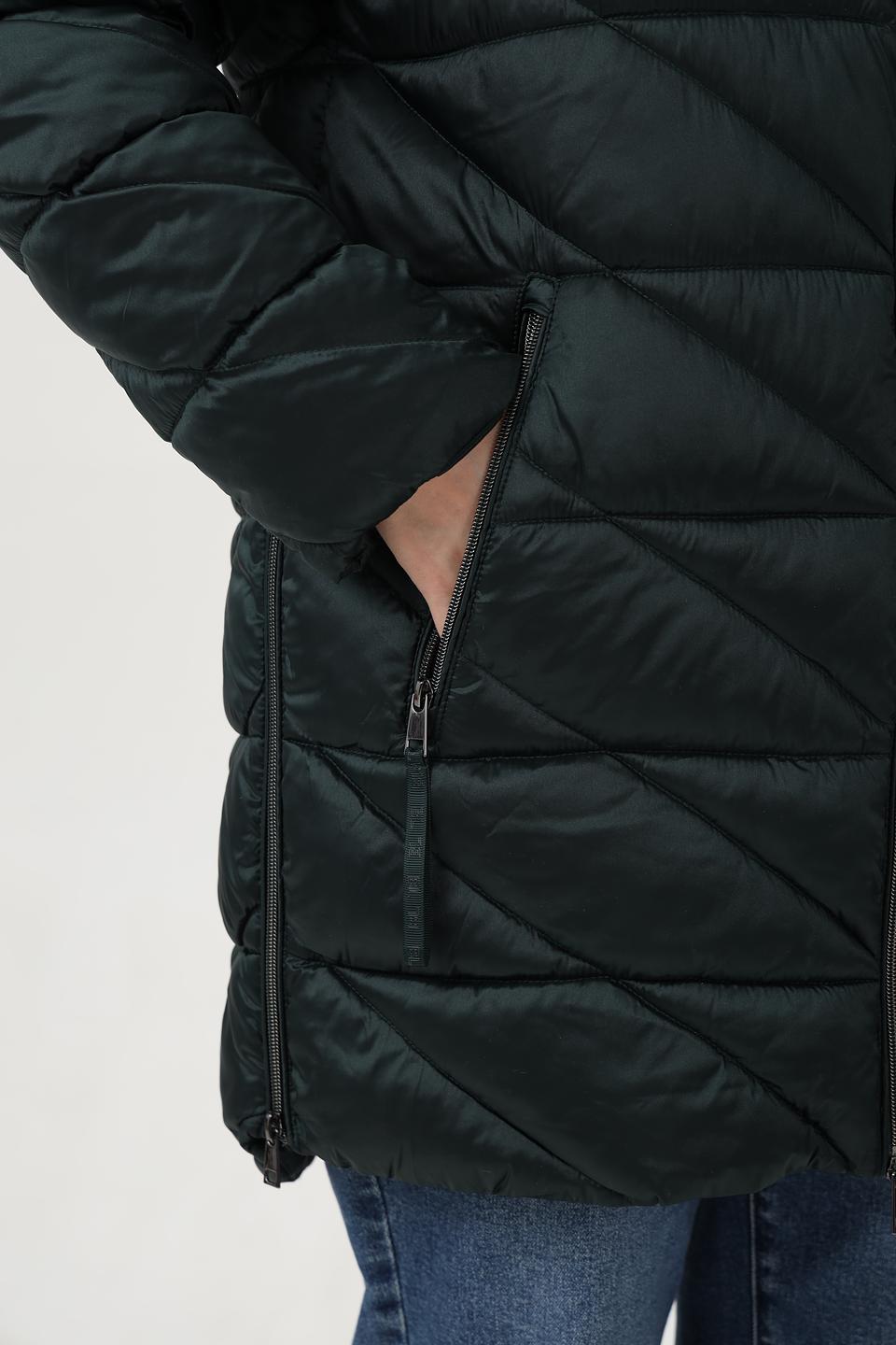 Куртка Lebek стеганая тёмно-зелёная