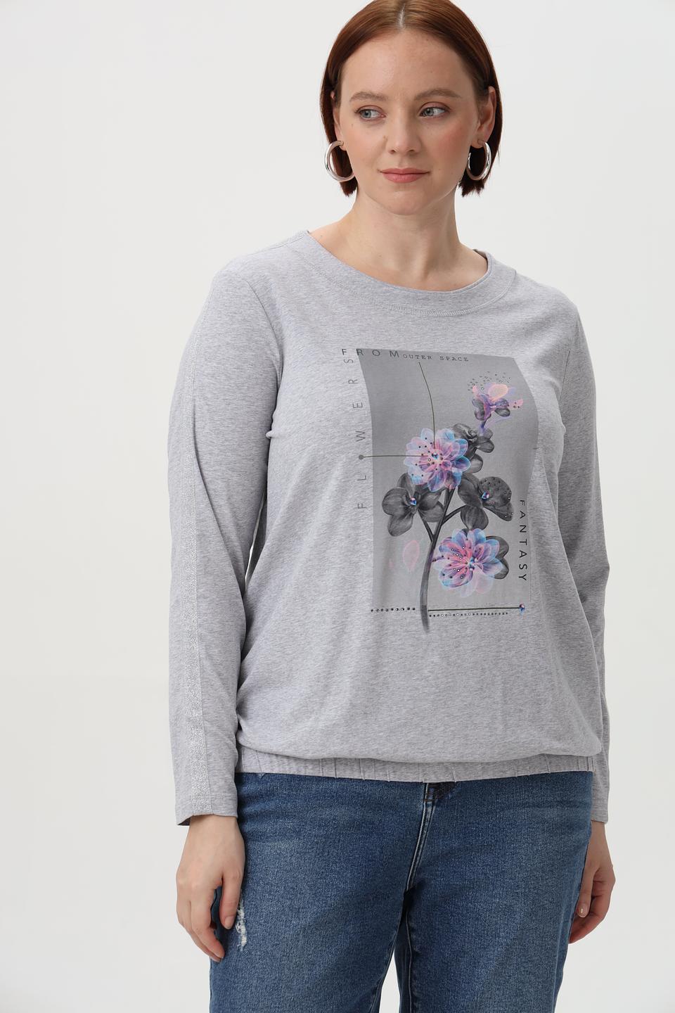 Лонгслив Olsen с цветочным принтом