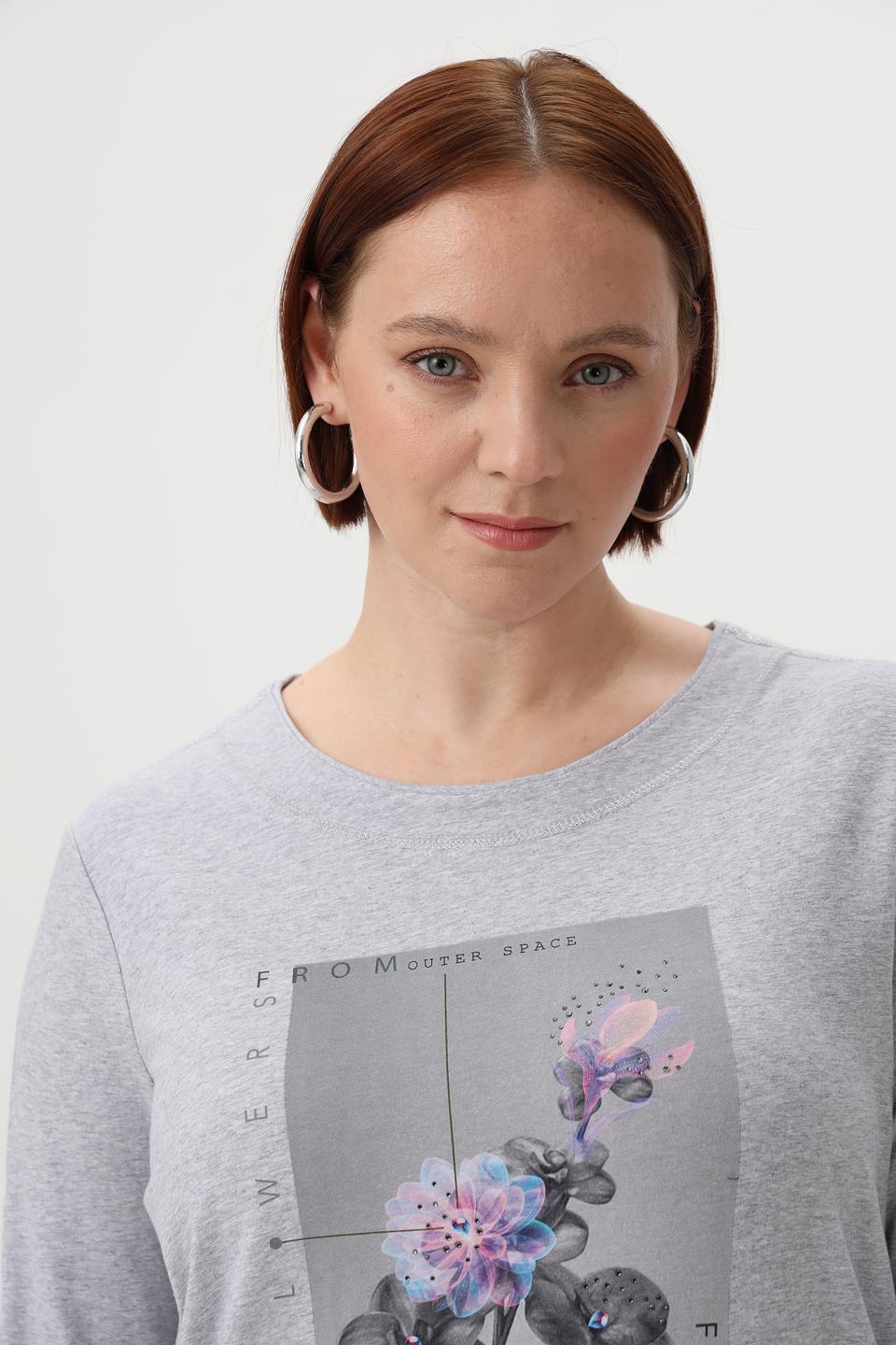 Лонгслив Olsen с цветочным принтом