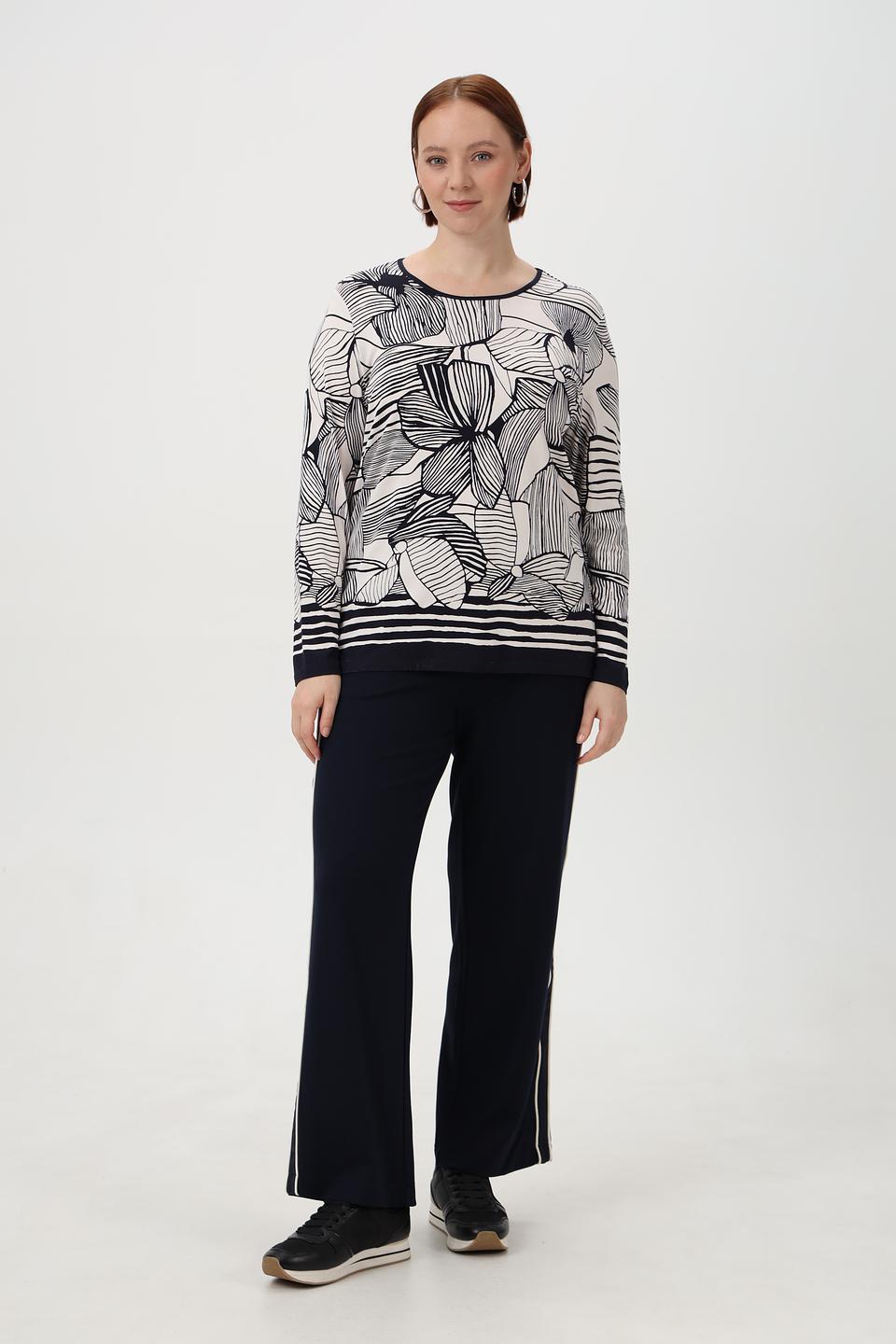 Брюки Via Appia DUE темно-синие