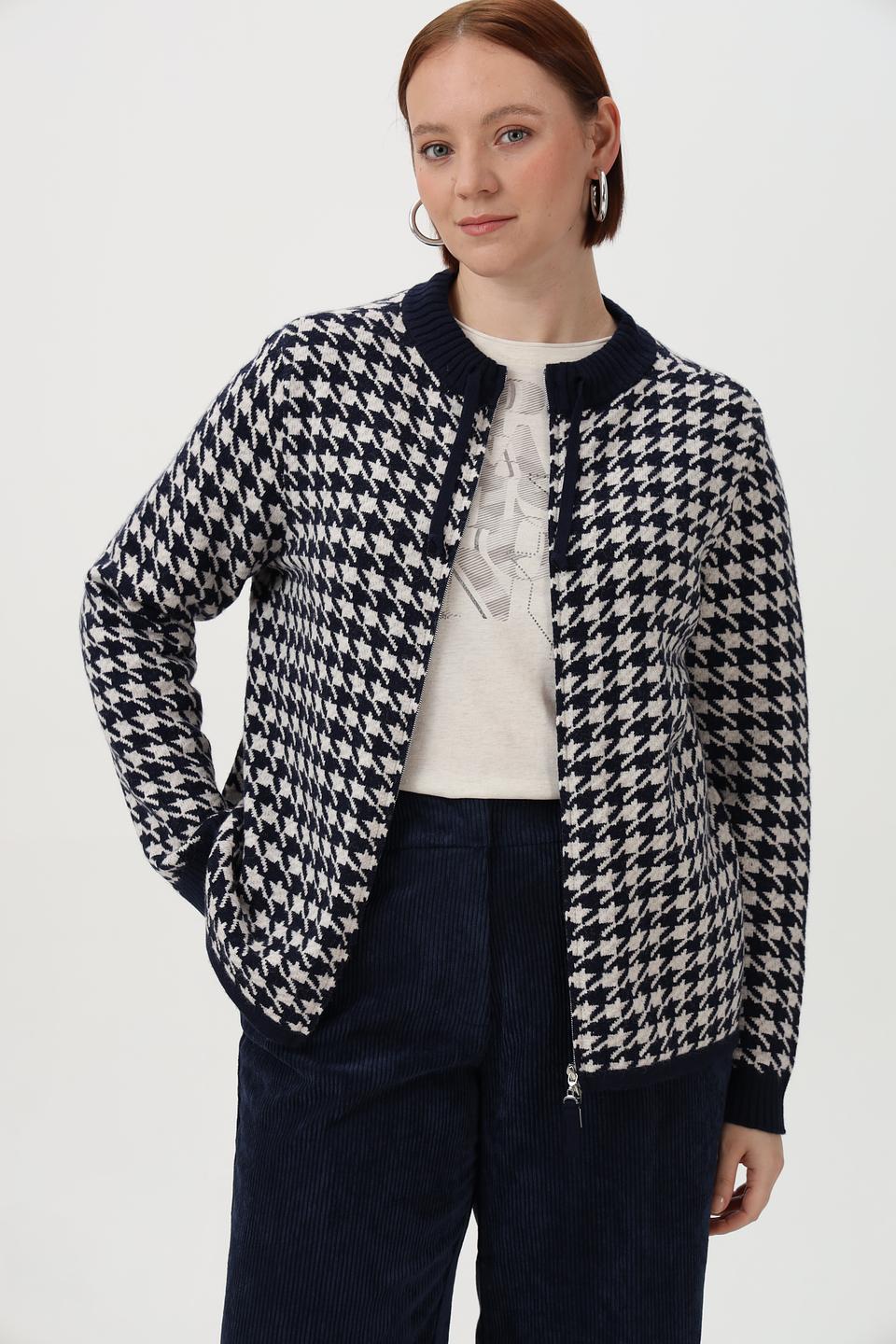 Жакет Olsen в клетку «гусиная лапка»