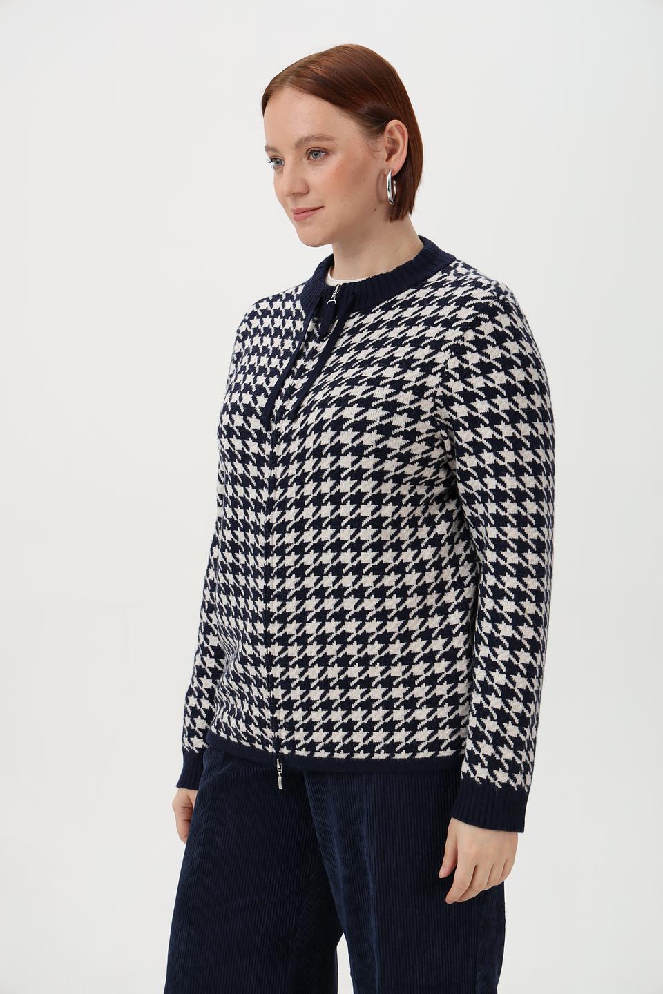 Жакет Olsen в клетку «гусиная лапка»