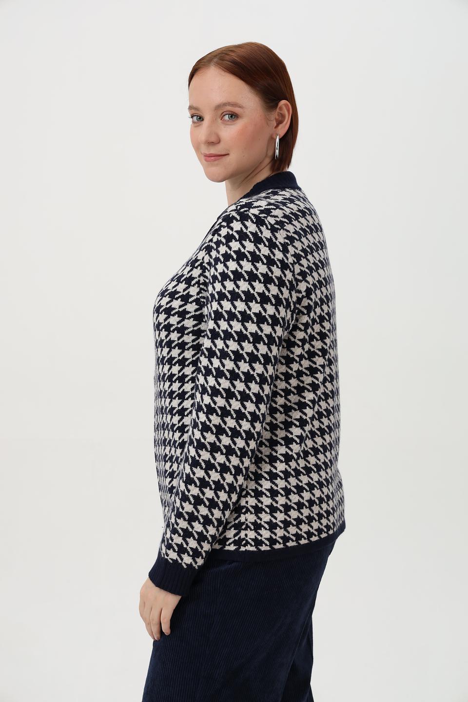 Жакет Olsen в клетку «гусиная лапка»