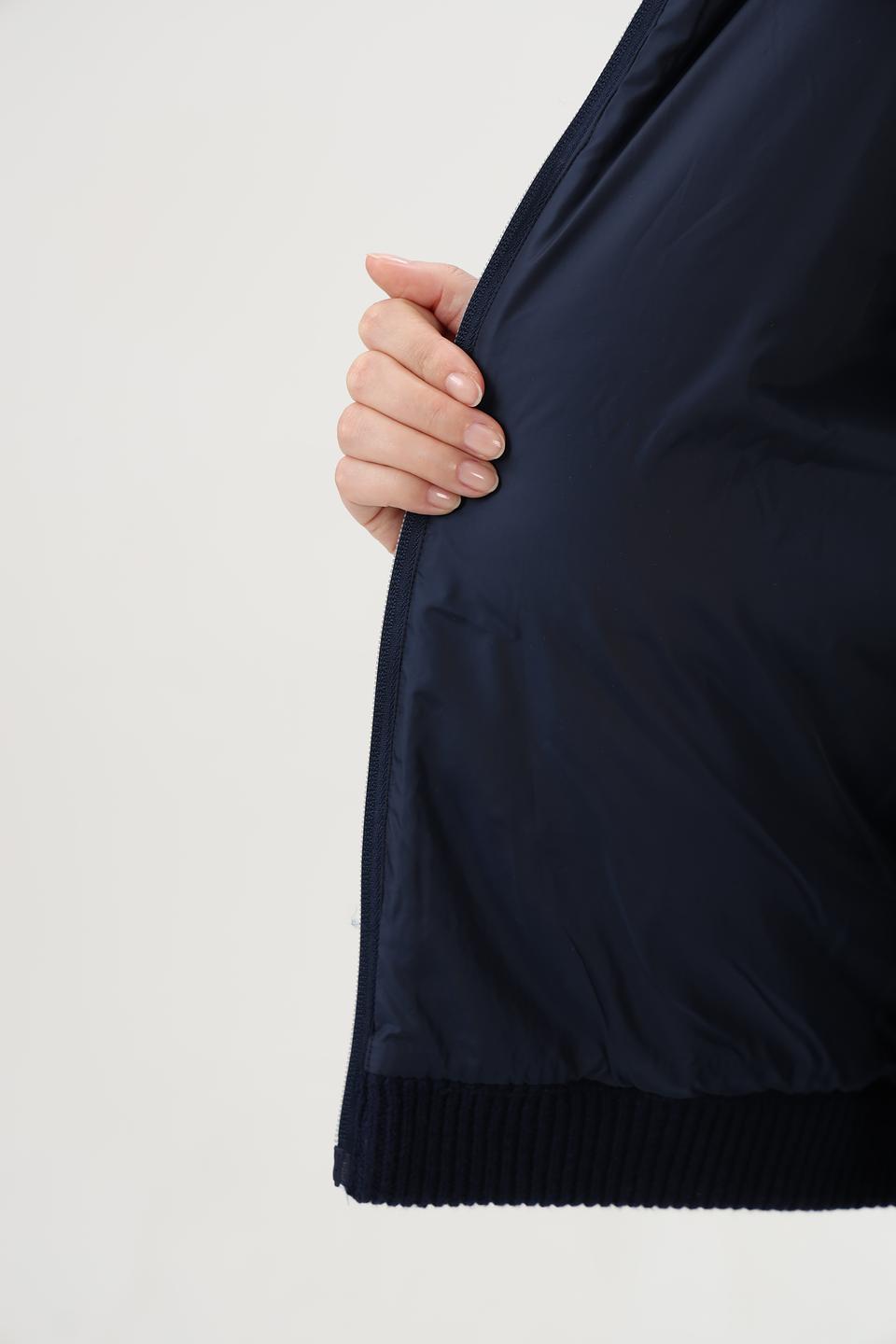 Жакет Olsen стеганый темно-синий