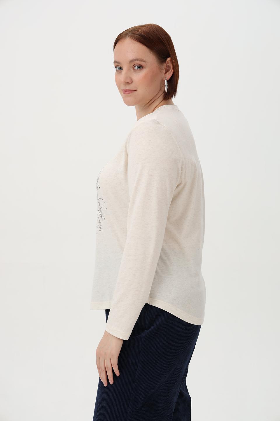 Лонгслив Olsen с цветочным принтом